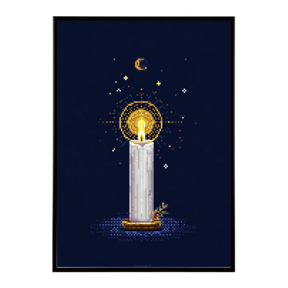 キャンドル ポスター 癒し ヒーリング 瞑想 マインドフルネス 静けさ 光 蝋燭 アート 北欧 インテリア 寝室 ヨガ 空間 用紙とサイズが選べる インテリア おしゃれ プリントポスター フォト イラスト お洒落 特大 大きい【km-poster-682】