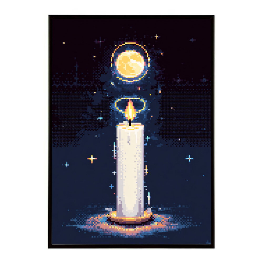 キャンドル ポスター 癒し ヒーリング 瞑想 マインドフルネス 静けさ 光 蝋燭 アート 北欧 インテリア 寝室 ヨガ 空間 用紙とサイズが選べる インテリア おしゃれ プリントポスター フォト イラスト お洒落 特大 大きい【km-poster-683】