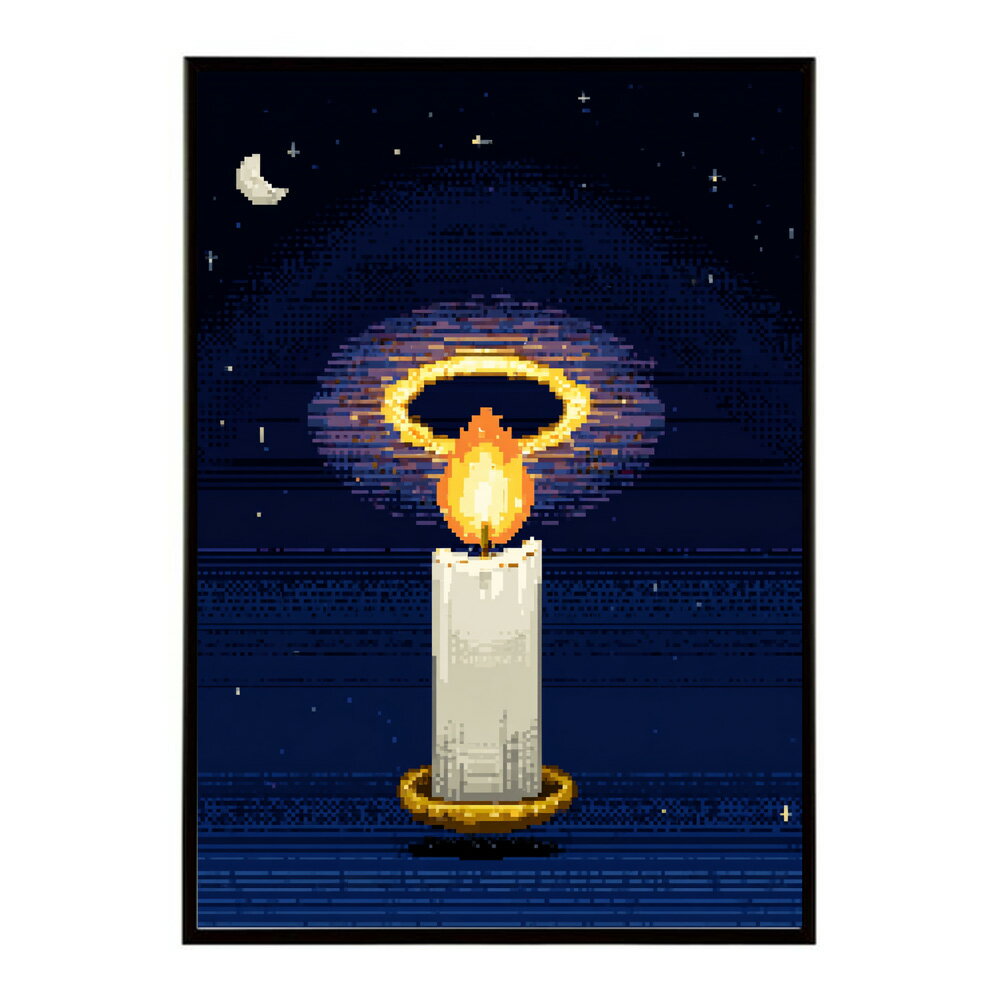 キャンドル ポスター 癒し ヒーリング 瞑想 マインドフルネス 静けさ 光 蝋燭 アート 北欧 インテリア 寝室 ヨガ 空間 用紙とサイズが選べる インテリア おしゃれ プリントポスター フォト イラスト お洒落 特大 大きい【km-poster-684】