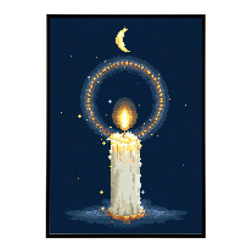 キャンドル ポスター 癒し ヒーリング 瞑想 マインドフルネス 静けさ 光 蝋燭 アート 北欧 インテリア 寝室 ヨガ 空間 用紙とサイズが選べる インテリア おしゃれ プリントポスター フォト イラスト お洒落 特大 大きい【km-poster-685】