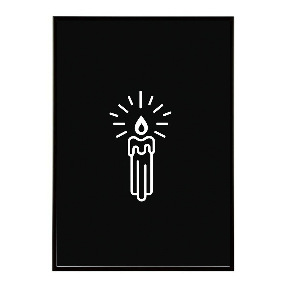 キャンドル ポスター 癒し ヒーリング 瞑想 マインドフルネス 静けさ 光 蝋燭 アート 北欧 インテリア 寝室 ヨガ 空間 用紙とサイズが選べる インテリア おしゃれ プリントポスター フォト イラスト お洒落 特大 大きい【km-poster-690】