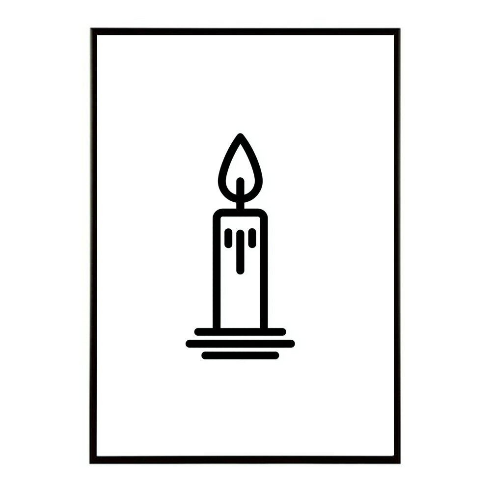 キャンドル ポスター 癒し ヒーリング 瞑想 マインドフルネス 静けさ 光 蝋燭 アート 北欧 インテリア 寝室 ヨガ 空間 用紙とサイズが選べる インテリア おしゃれ プリントポスター フォト イラスト お洒落 特大 大きい【km-poster-691】