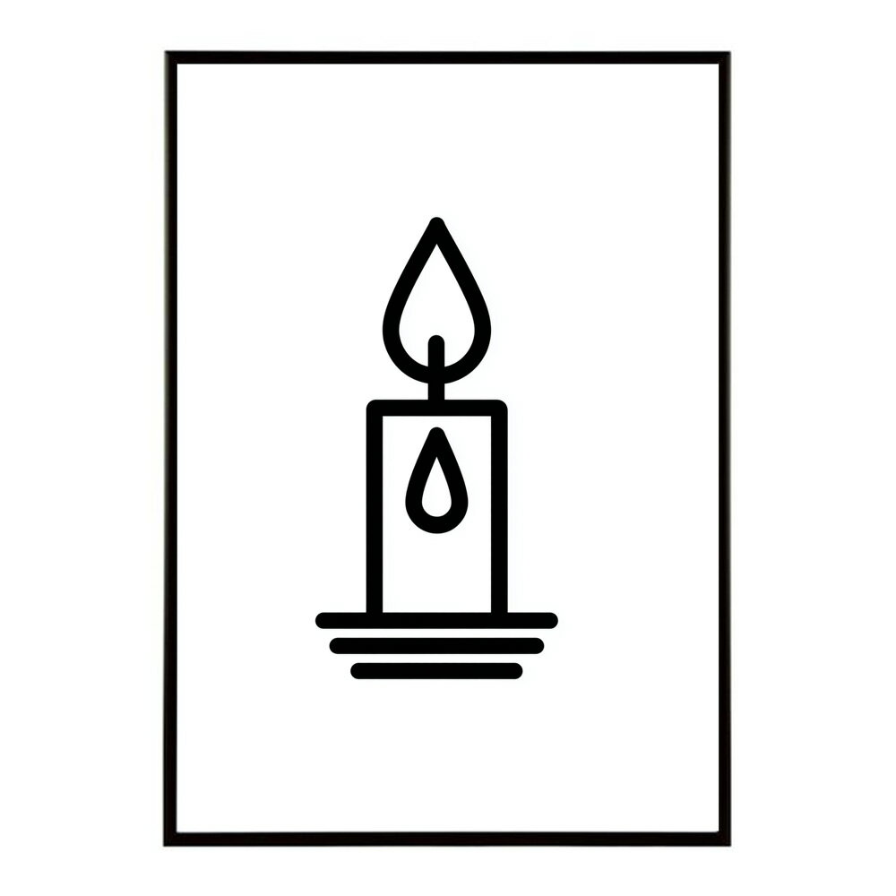 キャンドル ポスター 癒し ヒーリング 瞑想 マインドフルネス 静けさ 光 蝋燭 アート 北欧 インテリア 寝室 ヨガ 空間 用紙とサイズが選べる インテリア おしゃれ プリントポスター フォト イラスト お洒落 特大 大きい【km-poster-692】