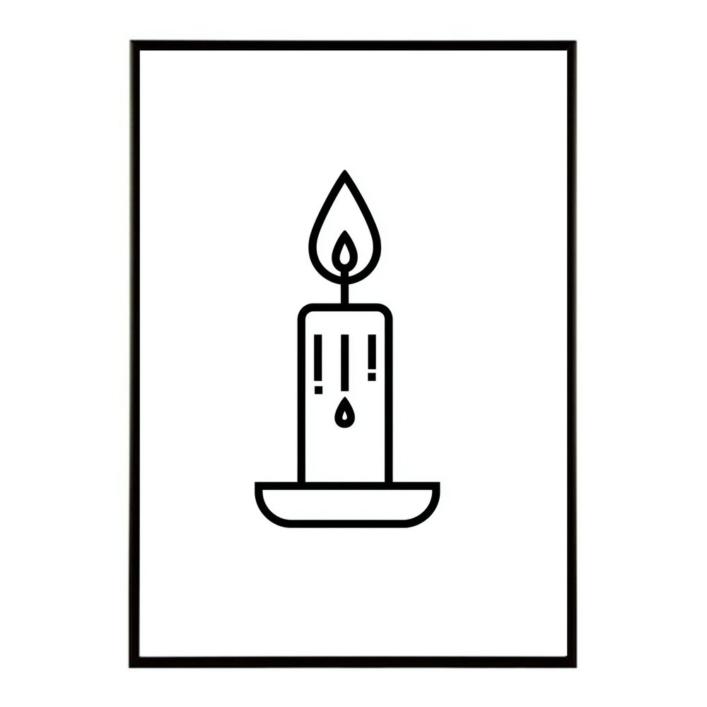 キャンドル ポスター 癒し ヒーリング 瞑想 マインドフルネス 静けさ 光 蝋燭 アート 北欧 インテリア 寝室 ヨガ 空間 用紙とサイズが選べる インテリア おしゃれ プリントポスター フォト イラスト お洒落 特大 大きい【km-poster-693】