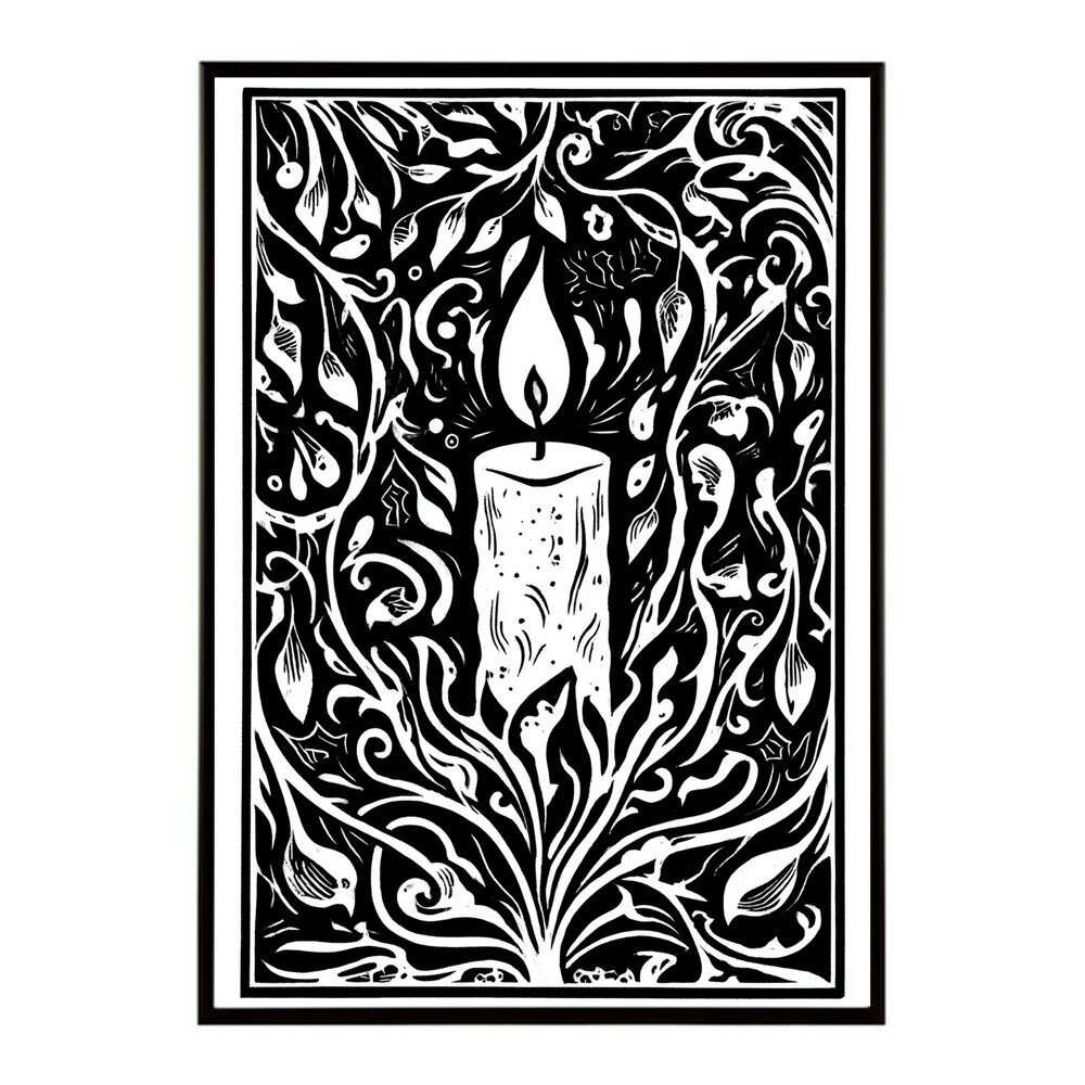 キャンドル ポスター 癒し ヒーリング 瞑想 マインドフルネス 静けさ 光 蝋燭 アート 北欧 インテリア 寝室 ヨガ 空間 用紙とサイズが選べる インテリア おしゃれ プリントポスター フォト イラスト お洒落 特大 大きい【km-poster-695】