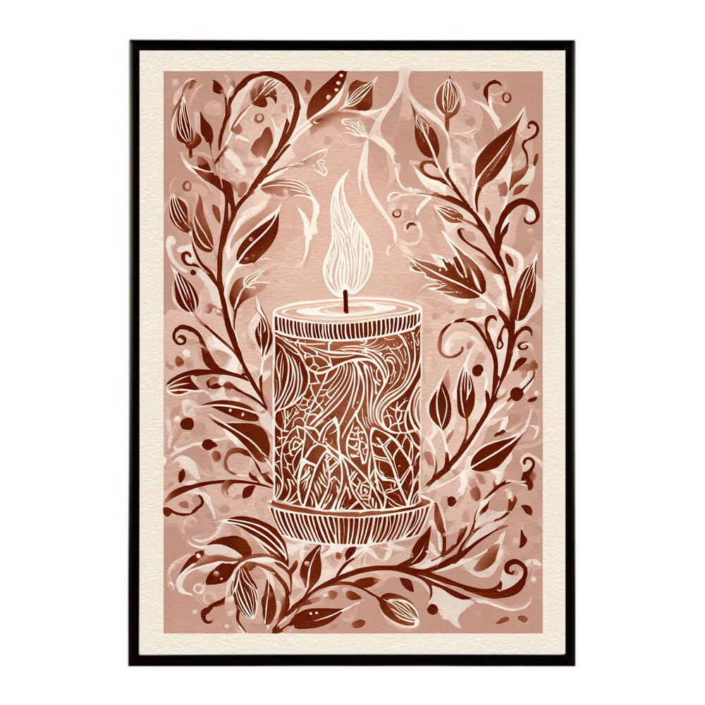 キャンドル ポスター 癒し ヒーリング 瞑想 マインドフルネス 静けさ 光 蝋燭 アート 北欧 インテリア 寝室 ヨガ 空間 用紙とサイズが選べる インテリア おしゃれ プリントポスター フォト イラスト お洒落 特大 大きい【km-poster-698】