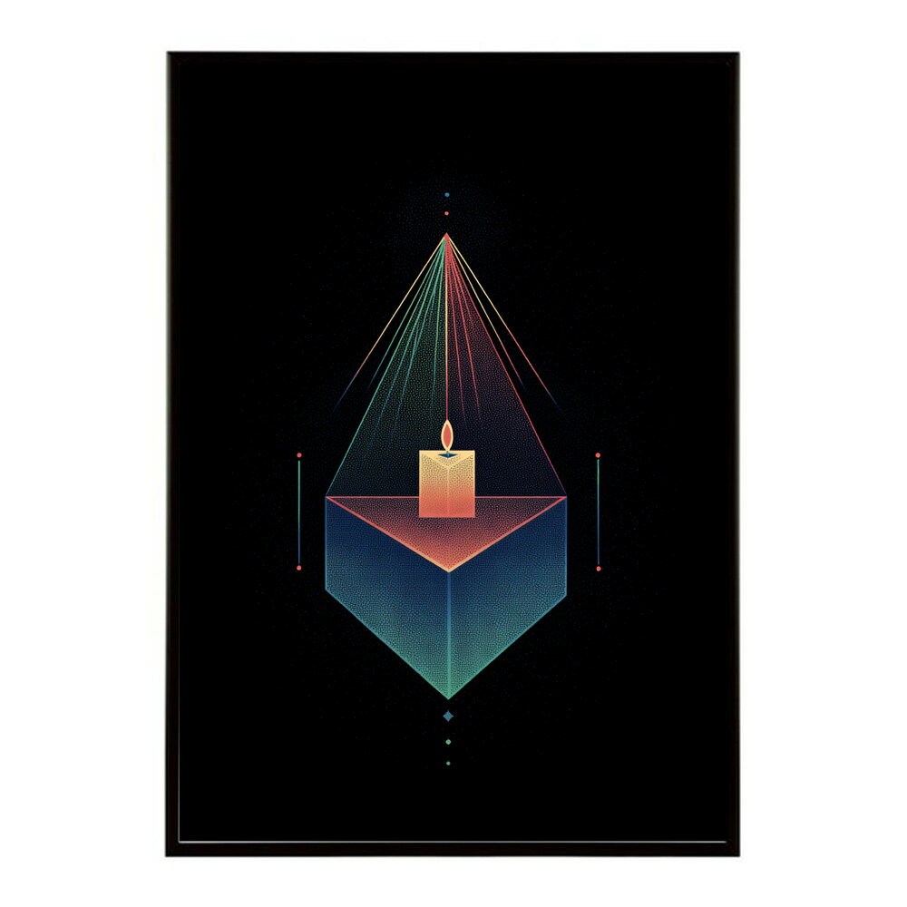 キャンドル ポスター 癒し ヒーリング 瞑想 マインドフルネス 静けさ 光 蝋燭 アート 北欧 インテリア 寝室 ヨガ 空間 用紙とサイズが選べる インテリア おしゃれ プリントポスター フォト イラスト お洒落 特大 大きい【km-poster-704】