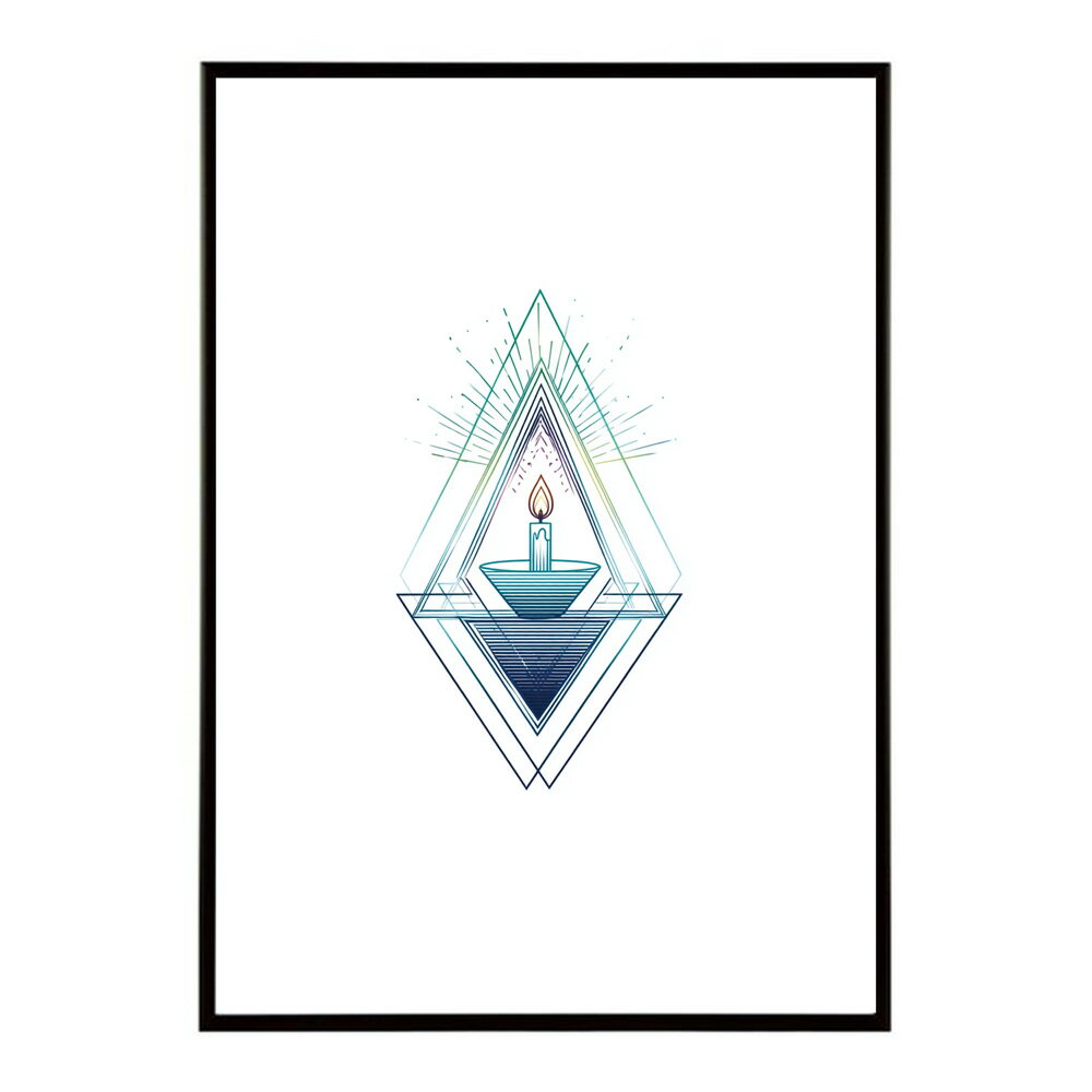 キャンドル ポスター 癒し ヒーリング 瞑想 マインドフルネス 静けさ 光 蝋燭 アート 北欧 インテリア 寝室 ヨガ 空間 用紙とサイズが選べる インテリア おしゃれ プリントポスター フォト イラスト お洒落 特大 大きい【km-poster-708】
