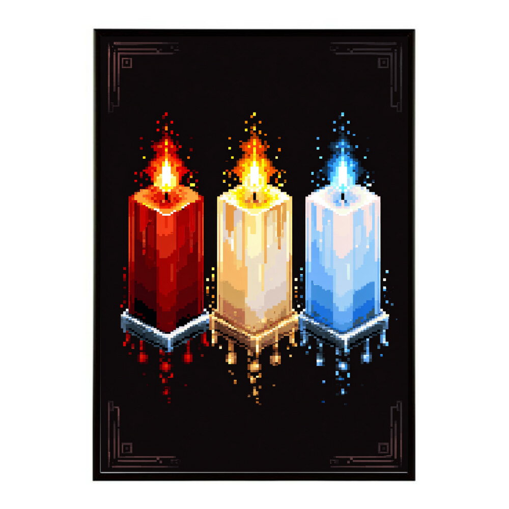 キャンドル ポスター 癒し ヒーリング 瞑想 マインドフルネス 静けさ 光 蝋燭 アート 北欧 インテリア 寝室 ヨガ 空間 用紙とサイズが選べる インテリア おしゃれ プリントポスター フォト イラスト お洒落 特大 大きい【km-poster-710】