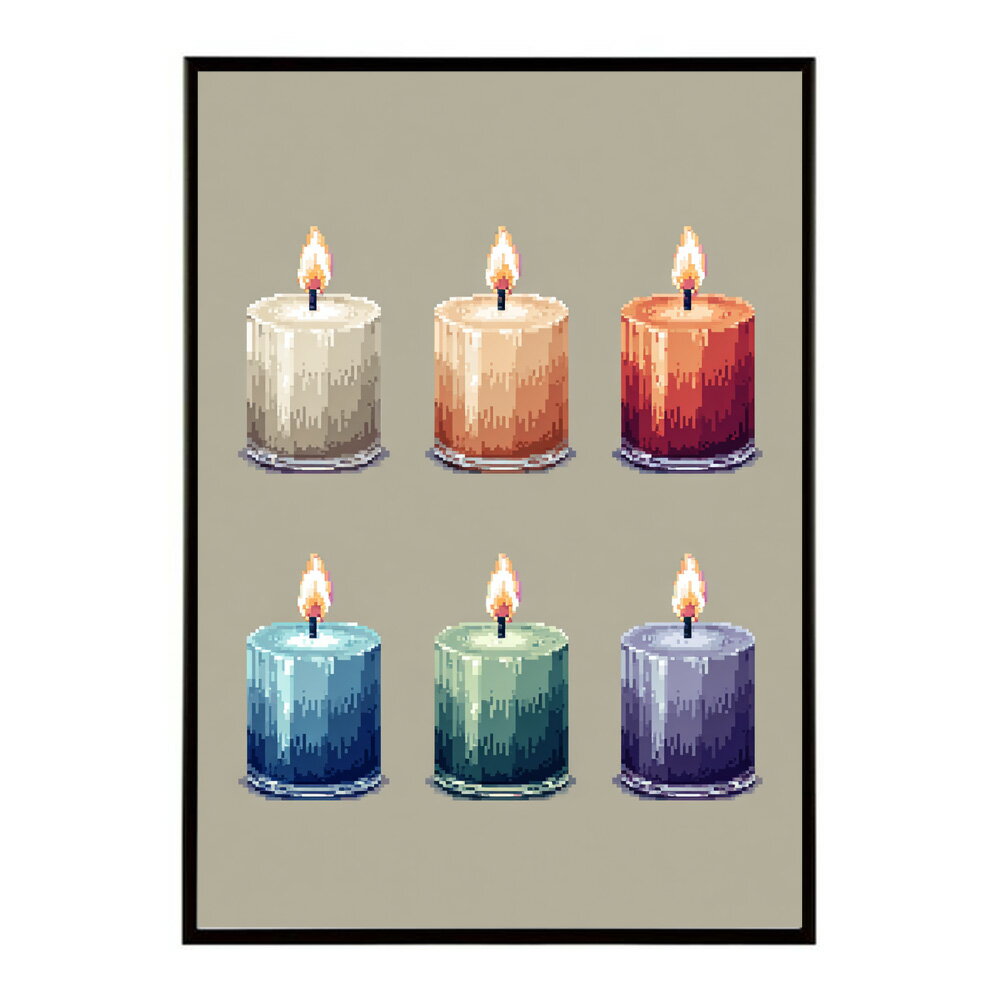 キャンドル ポスター 癒し ヒーリング 瞑想 マインドフルネス 静けさ 光 蝋燭 アート 北欧 インテリア 寝室 ヨガ 空間 用紙とサイズが選べる インテリア おしゃれ プリントポスター フォト イラスト お洒落 特大 大きい【km-poster-711】