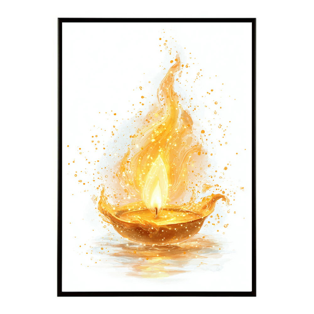 キャンドル ポスター 癒し ヒーリング 瞑想 マインドフルネス 静けさ 光 蝋燭 アート 北欧 インテリア 寝室 ヨガ 空間 用紙とサイズが選べる インテリア おしゃれ プリントポスター フォト イラスト お洒落 特大 大きい【km-poster-714】