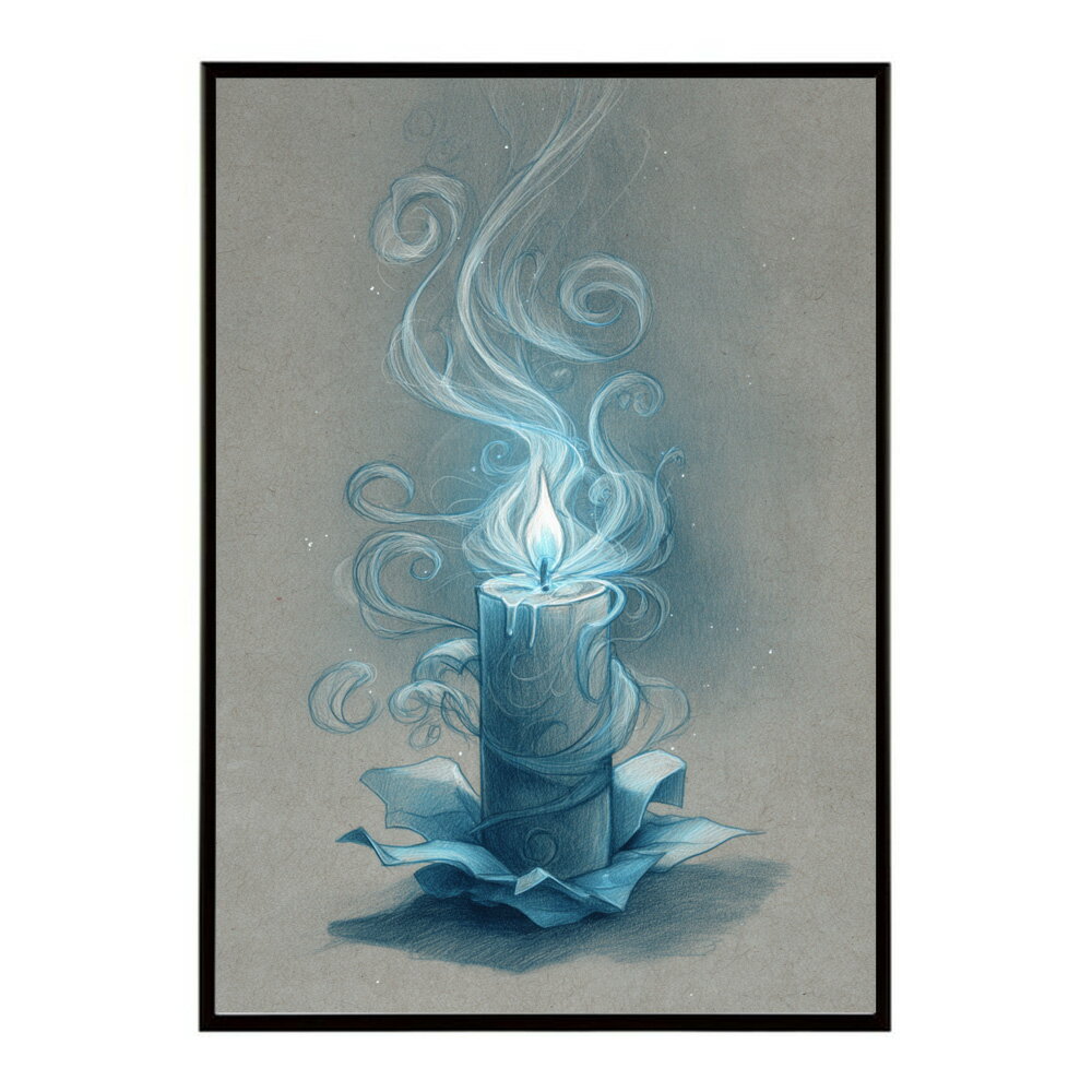キャンドル ポスター 癒し ヒーリング 瞑想 マインドフルネス 静けさ 光 蝋燭 アート 北欧 インテリア 寝室 ヨガ 空間 用紙とサイズが選べる インテリア おしゃれ プリントポスター フォト イラスト お洒落 特大 大きい【km-poster-720】