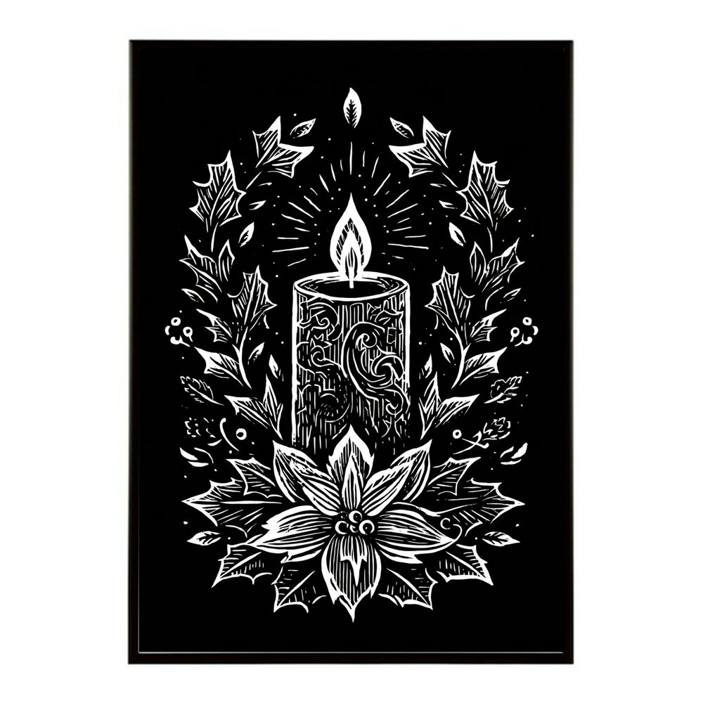 キャンドル ポスター 癒し ヒーリング 瞑想 マインドフルネス 静けさ 光 蝋燭 アート 北欧 インテリア 寝室 ヨガ 空間 用紙とサイズが選べる インテリア おしゃれ プリントポスター フォト イラスト お洒落 特大 大きい【km-poster-733】