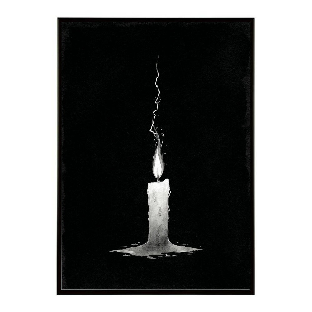 キャンドル ポスター 癒し ヒーリング 瞑想 マインドフルネス 静けさ 光 蝋燭 アート 北欧 インテリア 寝室 ヨガ 空間 用紙とサイズが選べる インテリア おしゃれ プリントポスター フォト イラスト お洒落 特大 大きい【km-poster-741】
