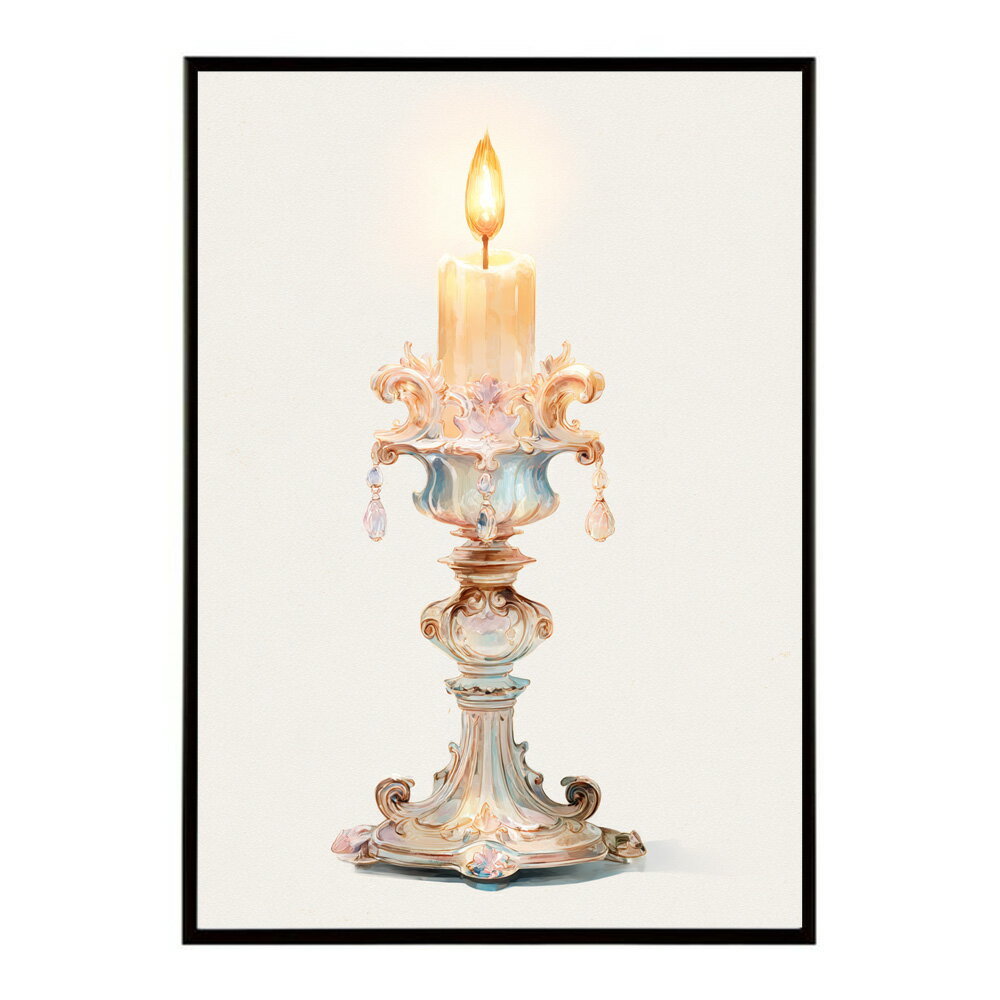 キャンドル ポスター 癒し ヒーリング 瞑想 マインドフルネス 静けさ 光 蝋燭 アート 北欧 インテリア 寝室 ヨガ 空間 用紙とサイズが選べる インテリア おしゃれ プリントポスター フォト イラスト お洒落 特大 大きい【km-poster-748】
