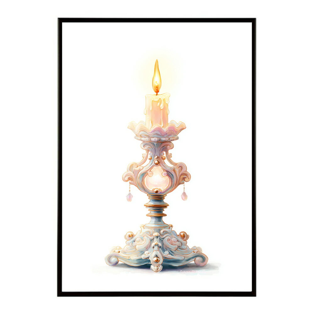 キャンドル ポスター 癒し ヒーリング 瞑想 マインドフルネス 静けさ 光 蝋燭 アート 北欧 インテリア 寝室 ヨガ 空間 用紙とサイズが選べる インテリア おしゃれ プリントポスター フォト イラスト お洒落 特大 大きい【km-poster-751】