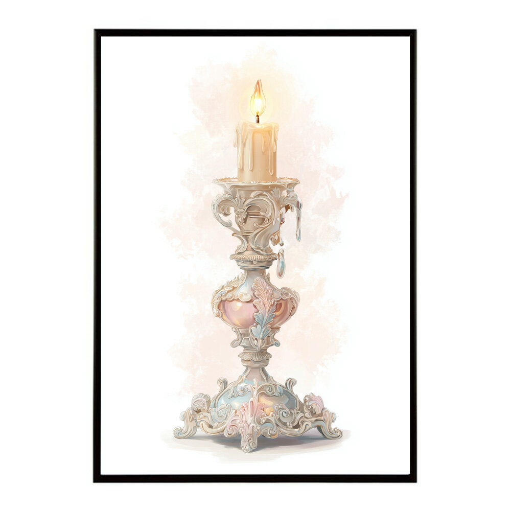 キャンドル ポスター 癒し ヒーリング 瞑想 マインドフルネス 静けさ 光 蝋燭 アート 北欧 インテリア 寝室 ヨガ 空間 用紙とサイズが選べる インテリア おしゃれ プリントポスター フォト イラスト お洒落 特大 大きい【km-poster-752】