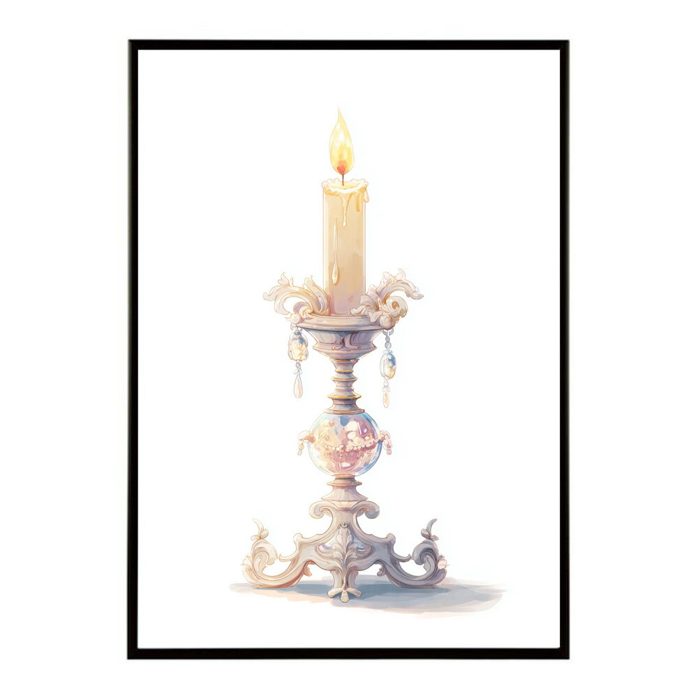 キャンドル ポスター 癒し ヒーリング 瞑想 マインドフルネス 静けさ 光 蝋燭 アート 北欧 インテリア 寝室 ヨガ 空間 用紙とサイズが選べる インテリア おしゃれ プリントポスター フォト イラスト お洒落 特大 大きい【km-poster-754】