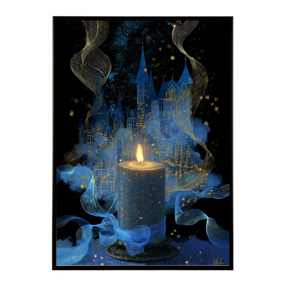 キャンドル ポスター 癒し ヒーリング 瞑想 マインドフルネス 静けさ 光 蝋燭 アート 北欧 インテリア 寝室 ヨガ 空間 用紙とサイズが選べる インテリア おしゃれ プリントポスター フォト イラスト お洒落 特大 大きい【km-poster-763】