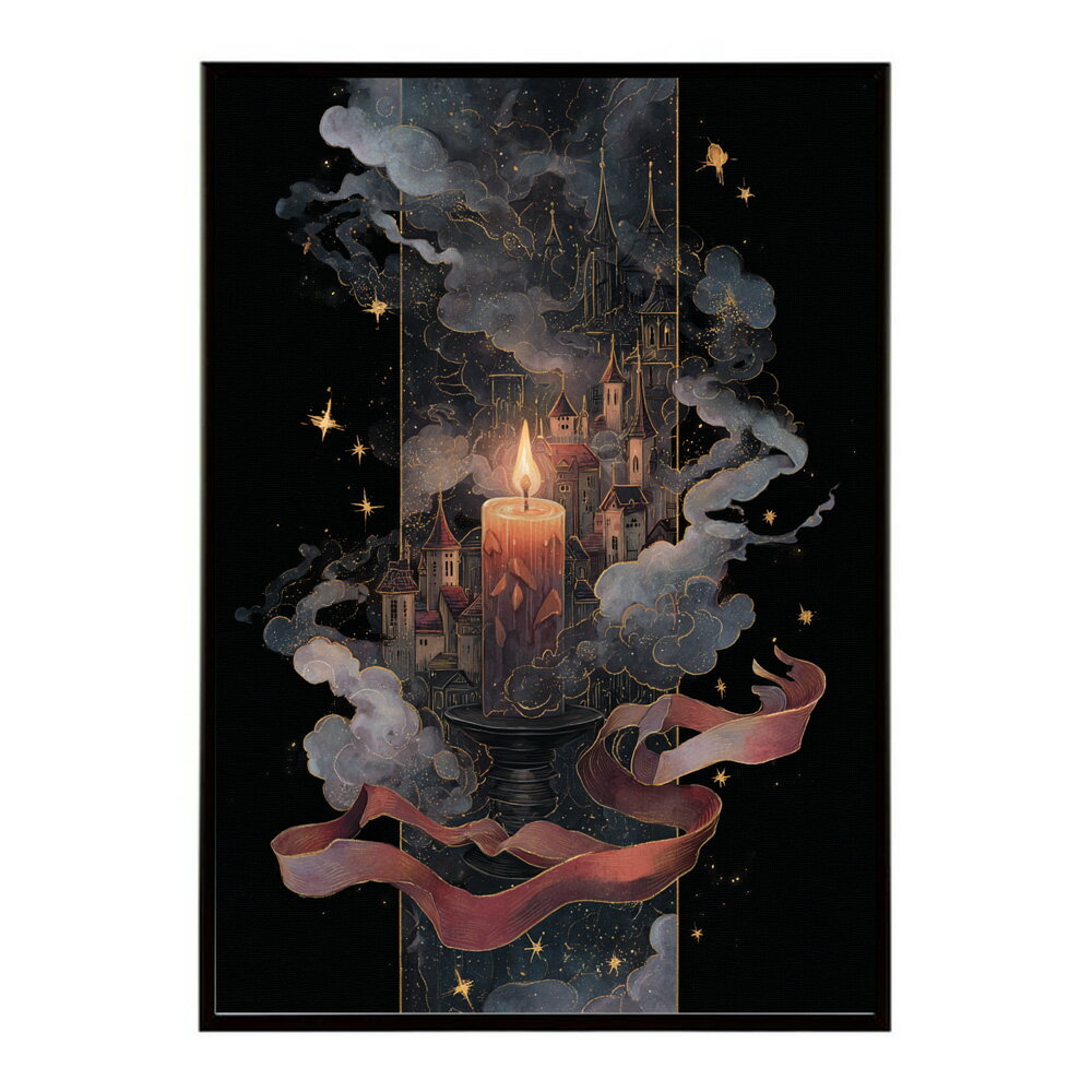キャンドル ポスター 癒し ヒーリング 瞑想 マインドフルネス 静けさ 光 蝋燭 アート 北欧 インテリア 寝室 ヨガ 空間 用紙とサイズが選べる インテリア おしゃれ プリントポスター フォト イラスト お洒落 特大 大きい【km-poster-767】