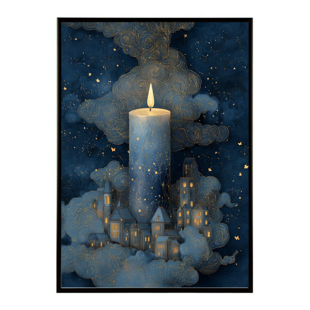 キャンドル ポスター 癒し ヒーリング 瞑想 マインドフルネス 静けさ 光 蝋燭 アート 北欧 インテリア 寝室 ヨガ 空間 用紙とサイズが選べる インテリア おしゃれ プリントポスター フォト イラスト お洒落 特大 大きい【km-poster-768】