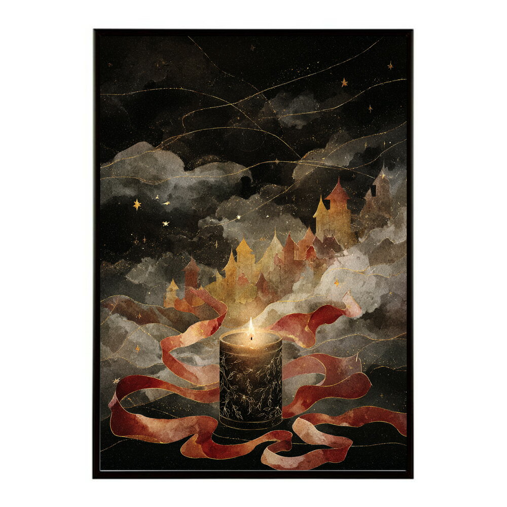 キャンドル ポスター 癒し ヒーリング 瞑想 マインドフルネス 静けさ 光 蝋燭 アート 北欧 インテリア 寝室 ヨガ 空間 用紙とサイズが選べる インテリア おしゃれ プリントポスター フォト イラスト お洒落 特大 大きい【km-poster-770】