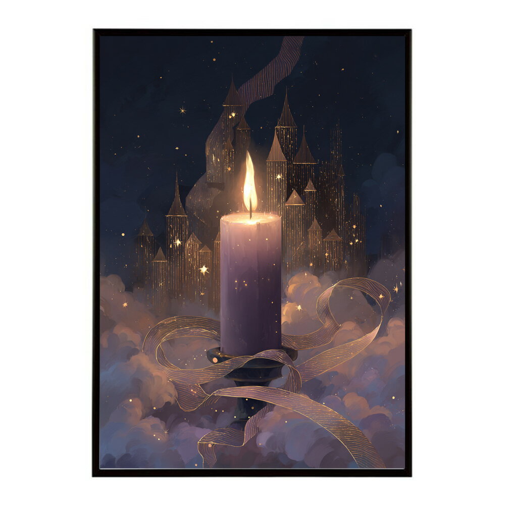 キャンドル ポスター 癒し ヒーリング 瞑想 マインドフルネス 静けさ 光 蝋燭 アート 北欧 インテリア 寝室 ヨガ 空間 用紙とサイズが選べる インテリア おしゃれ プリントポスター フォト イラスト お洒落 特大 大きい【km-poster-776】