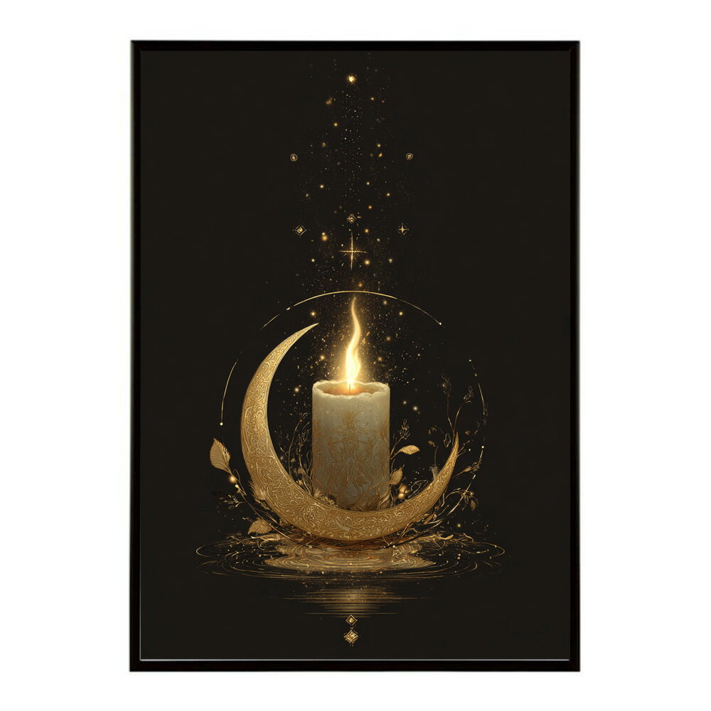 キャンドル ポスター 癒し ヒーリング 瞑想 マインドフルネス 静けさ 光 蝋燭 アート 北欧 インテリア 寝室 ヨガ 空間 用紙とサイズが選べる インテリア おしゃれ プリントポスター フォト イラスト お洒落 特大 大きい【km-poster-790】