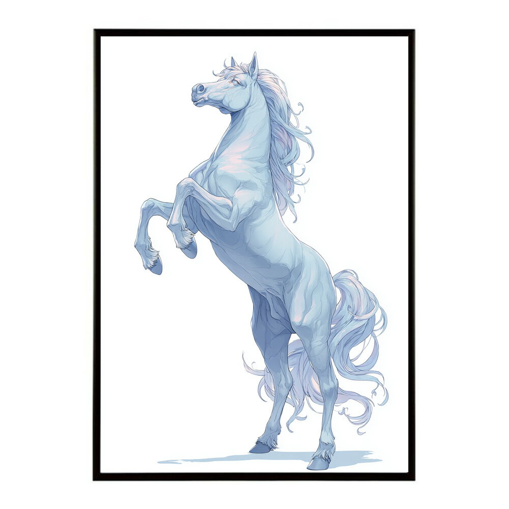 Rakuten - 馬 ポスター 和モダン 掛け軸 風 アートパネル 花 鎧絵 風 日本画 風 インテリア 壁掛け 玄関 和室 モダン 高級 用紙とサイズが選べる インテリア おしゃれ プリントポスター フォト イラスト お洒落 特大 大きい【km-poster-933】
