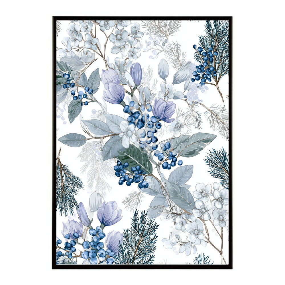 Rakuten - 誕生花 ポスター 季節の花 冬の花 早春 フラワーアート ボタニカル 北欧 モダン ナチュラル 花のある暮らし 壁掛け ギフト 記念日 誕生日【km-poster-2120】