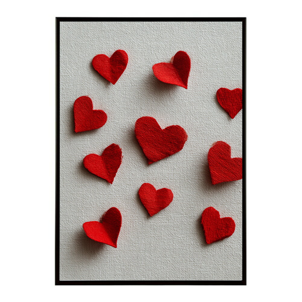 バレンタイン ポスター ギフト プレゼント ハート 恋人 カップル 記念日 北欧 モダン ナチュラル ロマンチック 壁掛け【km-poster-2347】