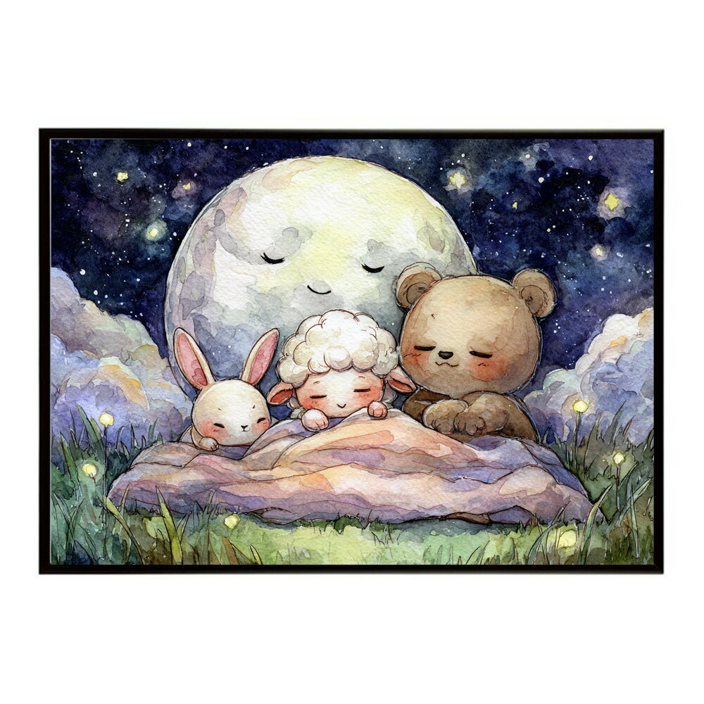 動物 アニマル 仲良し 子供 ポスター 用紙とサイズが選べる インテリア おしゃれ ...