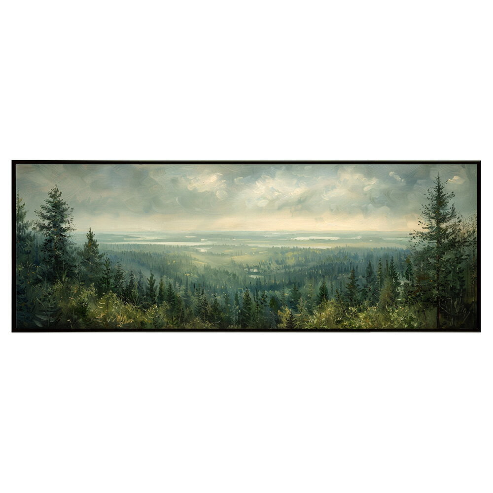 Rakuten - 風景 景色 絵画 絵 名画 画家 油絵 水彩 景色パノラマポスター (297mm×840mm) フレーム 横長 額縁 インテリア アルミフレーム 絵画 作品 水平 アート 【pn-poster-194】