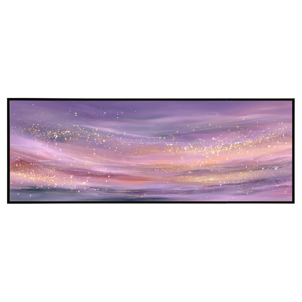 Rakuten - マーブル カラフル カラー 虹 風景 景色 絵画 絵 名画 画家 油絵 水彩 景色パノラマポスター (297mm×840mm) フレーム 横長 額縁 インテリア アルミフレーム 絵画 作品 水平 アート 【pn-poster-871】