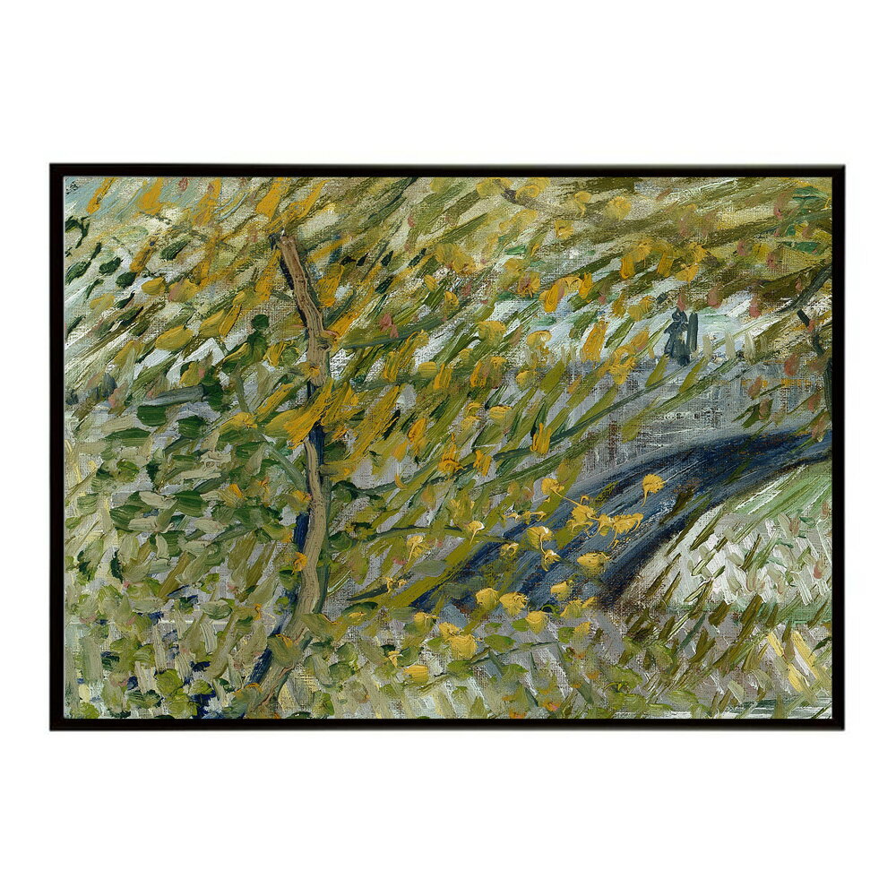 ゴッホ 春の風景画 River Bank in Springtime 【Vincent van Gogh】 (1887) 絵画 ポスター デジタルリマスター 名画 絵 復刻 油絵 水彩 【bn-poster-7681】