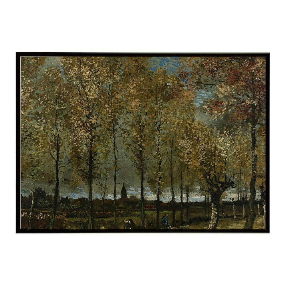 ゴッホ ニュネンの風景画 Poplars near Nuenen 【Vincent van Gogh】 (1885) 絵画 ポスター デジタルリマスター 名画 絵 復刻 油絵 水彩 【bn-poster-7700】