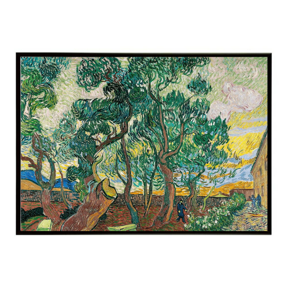 ゴッホ 庭の風景 The Garden of Saint-Paul Hospital 【Vincent van Gogh】 (1889) 絵画 ポスター デジタルリマスター 名画 絵 復刻 油絵 水彩 【bn-poster-7737】