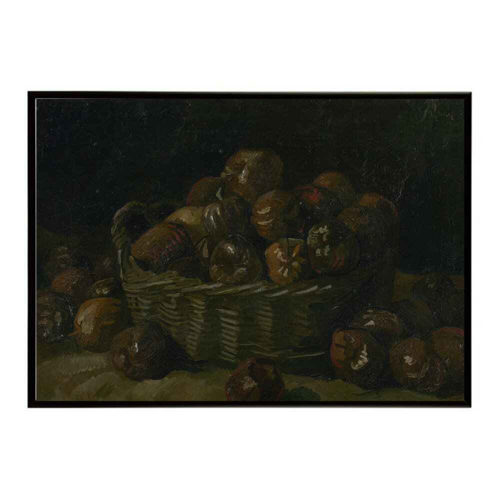 ゴッホ 風景画 Basket of apples  (1885) 絵画 ポスター デジタルリマスター 名画 絵 復刻 油絵 水彩 