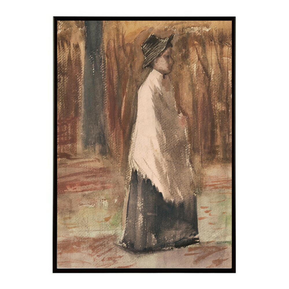 Rakuten - ゴッホ 風景画 Woman in a Wood【Vincent van Gogh】(1882)絵画 ポスター デジタルリマスター 名画 絵 復刻 油絵 水彩【bn-poster-7858】