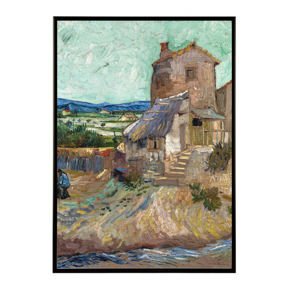 ゴッホ 風景画 La Maison de la Crau(1888)絵画 ポスター デジタルリマスター 名画 絵 復刻 油絵 水彩