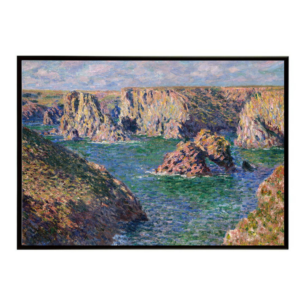 Rakuten - 【クロード・モネ】風景/Port-Domois,?Belle-Isle【Claude Monet】(1887)絵画 ポスター デジタルリマスター 名画 絵 復刻 油絵 水【bn-poster-7937】