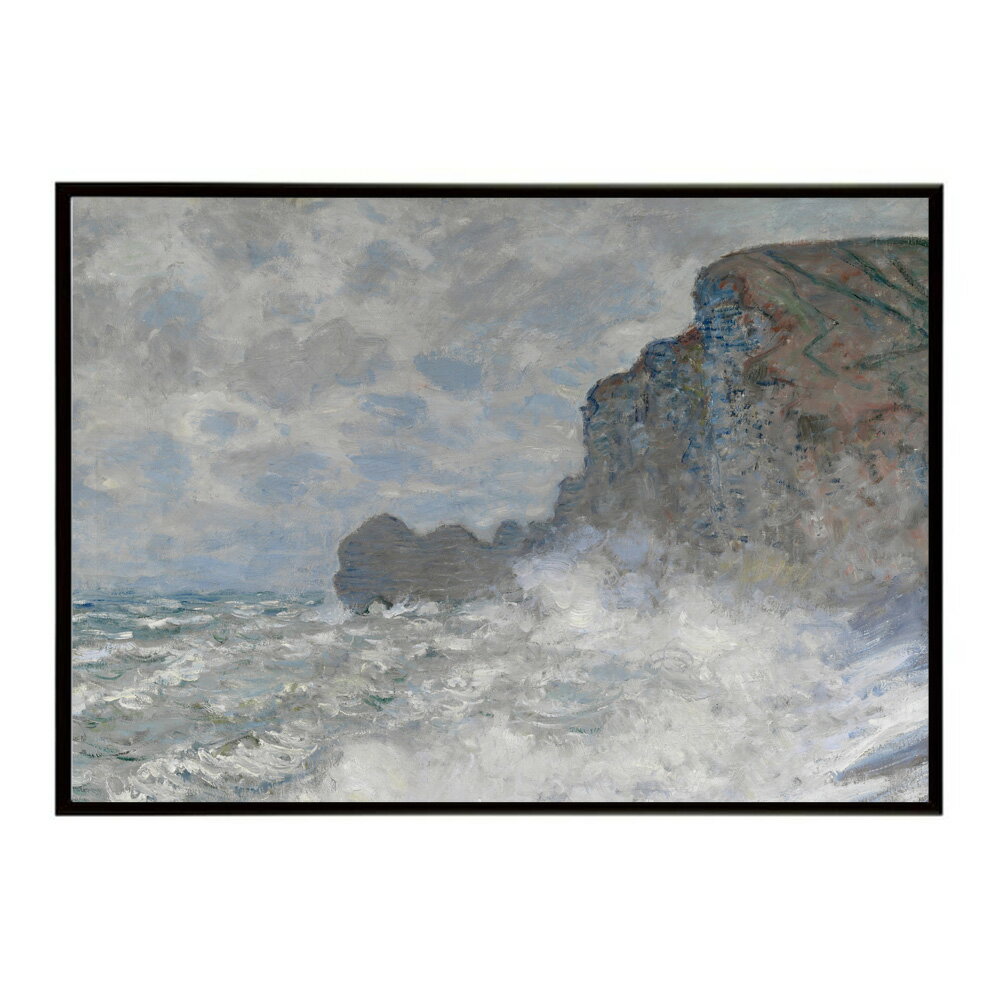 風景/Rough weather at ?tretat(1883)絵画 ポスター デジタルリマスター 名画 絵 復刻 油絵 水