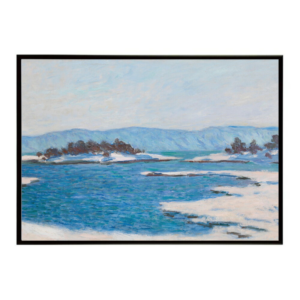【クロード・モネ】風景/Au Bord Du Fjord De Christiania【Claude Monet】(1895)絵画 ポスター デジタルリマスター 名画 絵 復刻 油絵 水【bn-poster-8011】