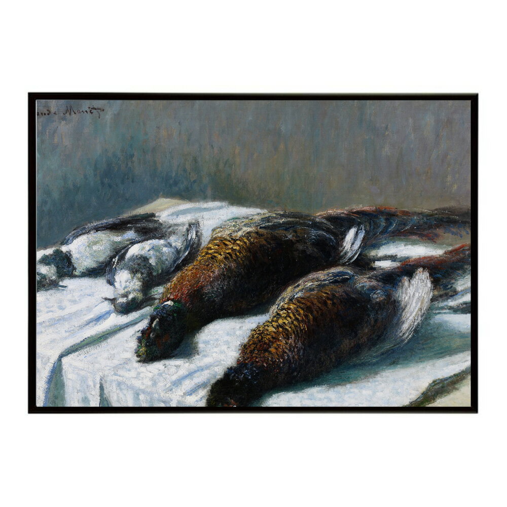 【クロード・モネ】風景/Still Life with Pheasants and Plovers【Claude Monet】(1879)絵画 ポスター デジタルリマスター 名画 絵 復刻 油絵 水【bn-poster-8120】