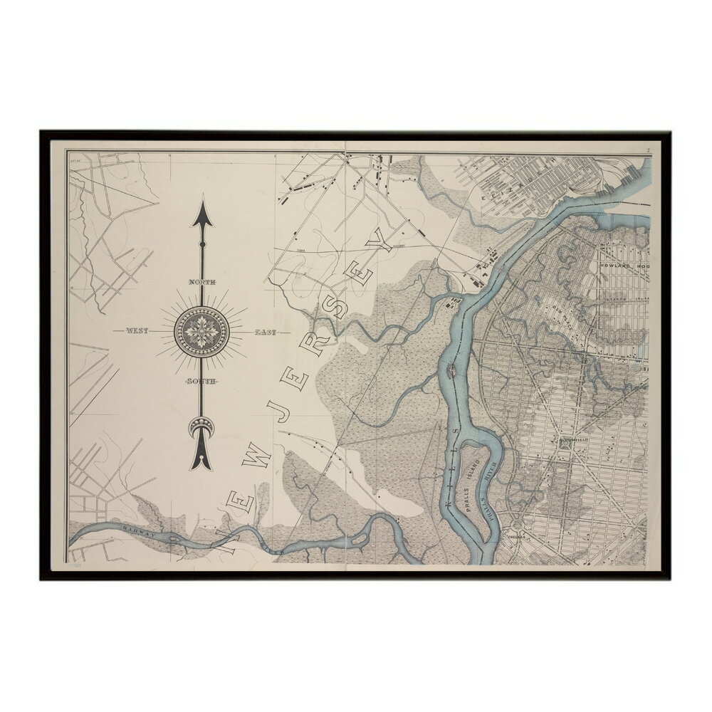 古地図 ポスター アンティーク 地図 ヴィンテージ マップ インテリア レトロ カフェ風 書斎【bn-poster-8223】