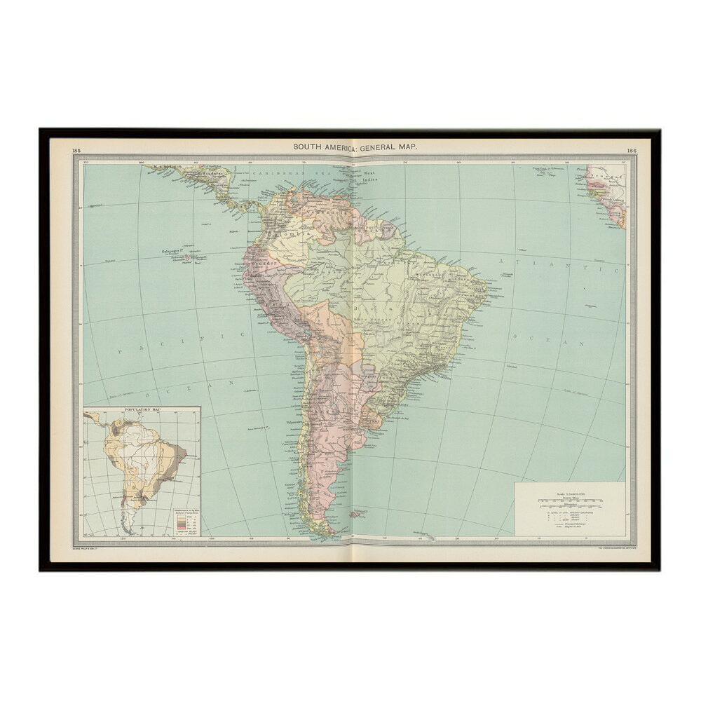 古地図 ポスター アンティーク 地図 ヴィンテージ マップ インテリア レトロ カフェ風 書斎【bn-poster-8248】