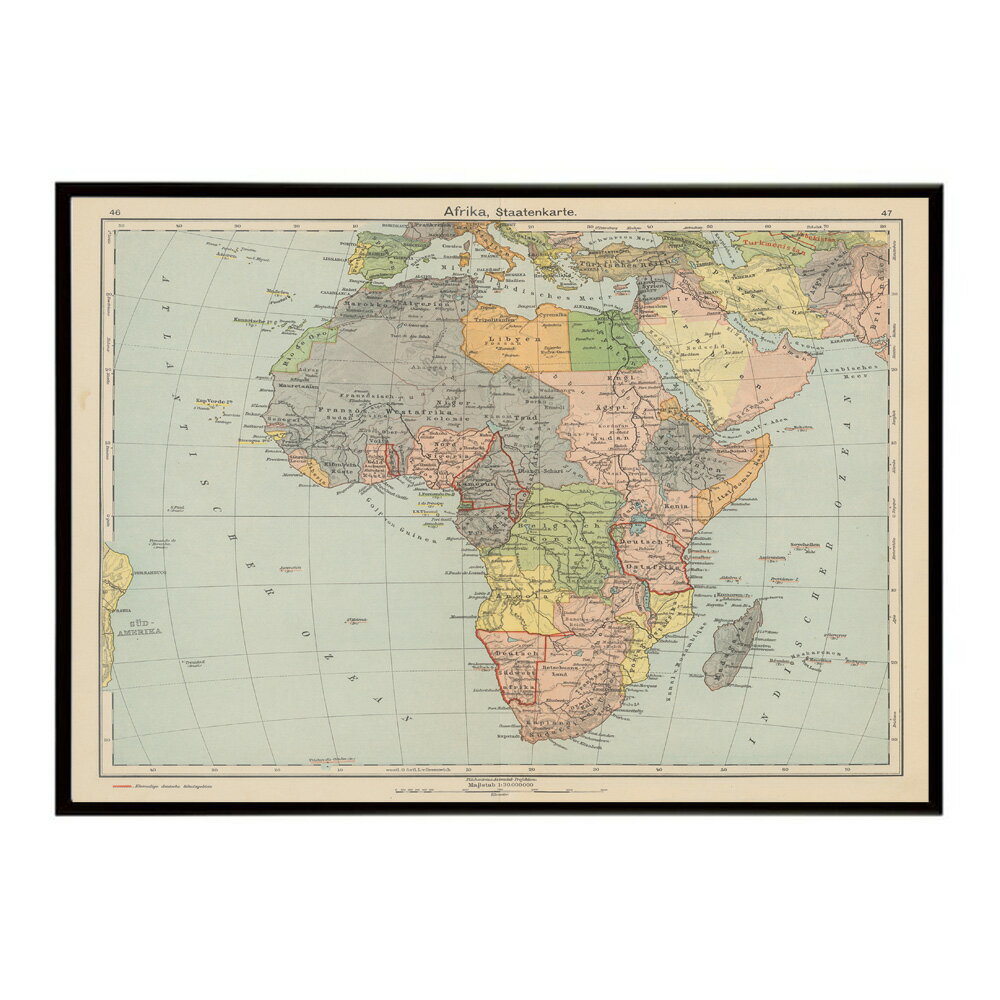 古地図 ポスター アンティーク 地図 ヴィンテージ マップ インテリア レトロ カフェ風 書斎【bn-poster-8251】