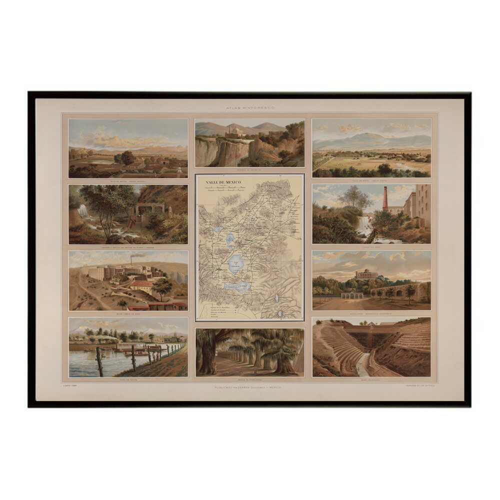 古地図 ポスター アンティーク 地図 ヴィンテージ マップ インテリア レトロ カフェ風 書斎【bn-poster-8301】