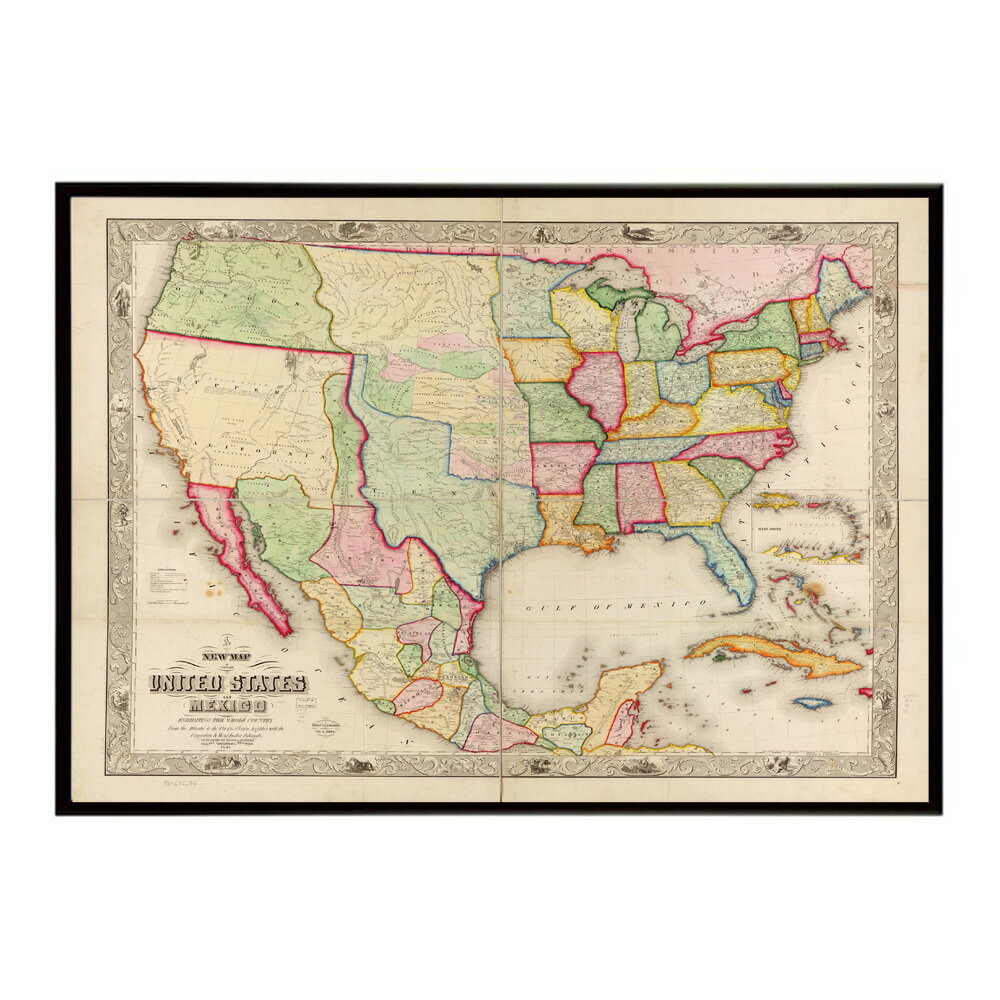 古地図 ポスター アンティーク 地図 ヴィンテージ マップ インテリア レトロ カフェ風 書斎【bn-poster-8305】