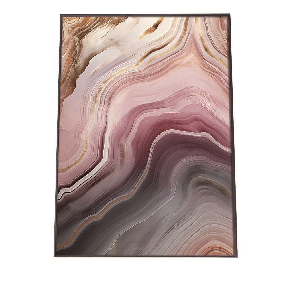 アゲートスライス メノウ マーブル 大理石 ポスター 【選べる全サイズ＆用紙】 ポスター パワーストーン ジュエリー 石 琥珀 カラフル【lh-poster-1077】